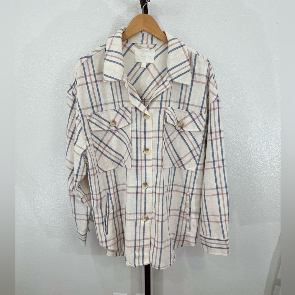 Ashley by 26 International Plaid Shacket in XL